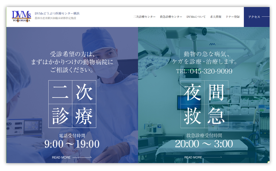 DVMsどうぶつ医療センター横浜救急診療センター